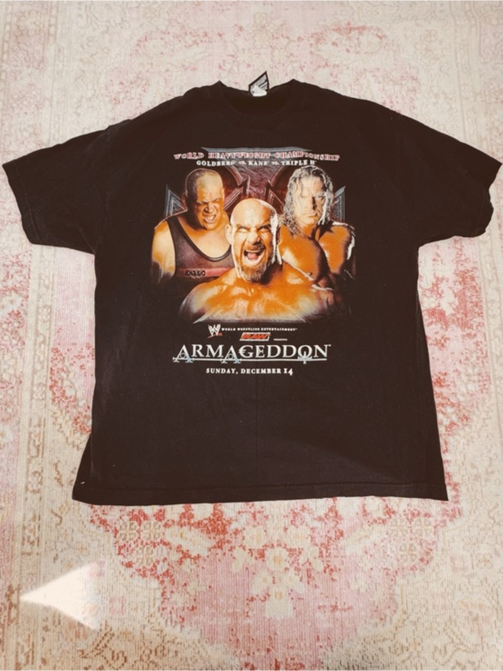 WWE Armageddon 2003 Black Graphic Tee